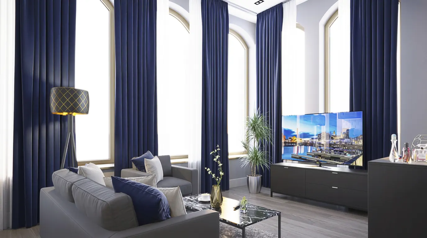 Open plan living room in a Grand Union serviced apartment, Liverpool city centre